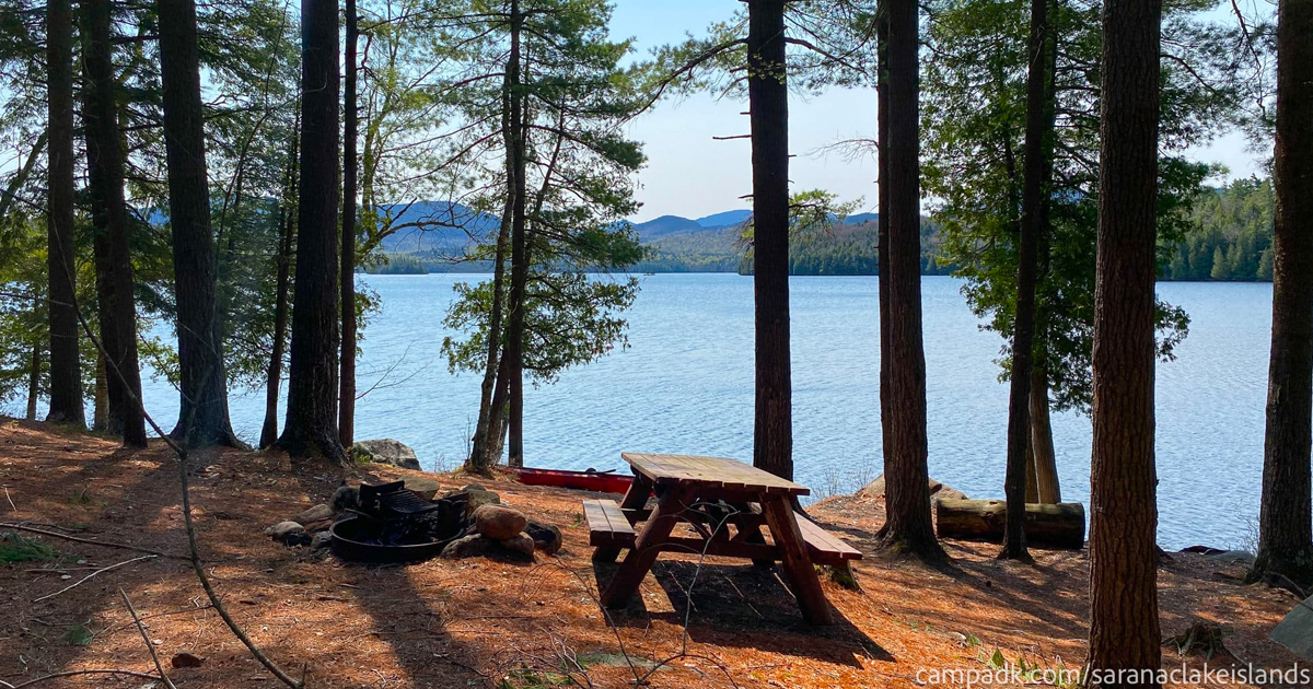 Saranac Lake Islands Campground Campsite Photos - Location Map